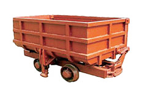 曲轨侧卸式矿车