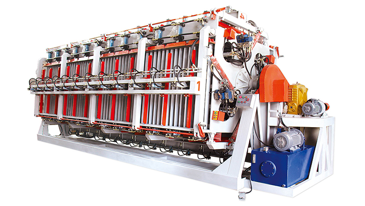 液压式四面旋转拼板机