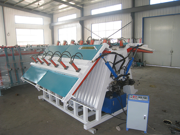 双面油压式加热拼板机