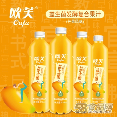 欧芙 益生菌发酵果汁（芒果味）410ml 复合果汁