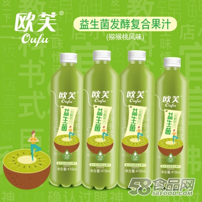 欧芙 益生菌发酵果汁（猕猴桃味）410ml 复合果汁