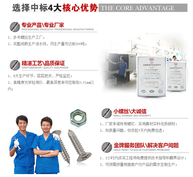 矮柱六角头螺钉