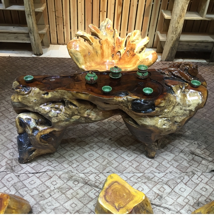 根雕茶桌