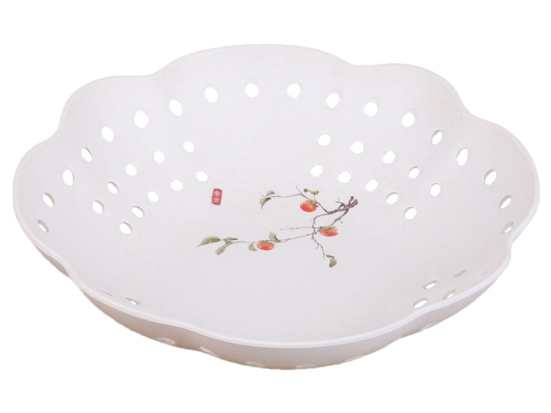 花瓣镂空果盘