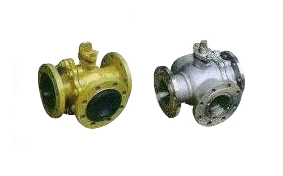 法兰连接三通球阀