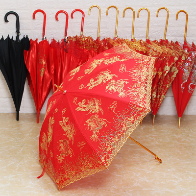 出嫁红色伞