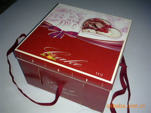 方形绸带蛋糕盒