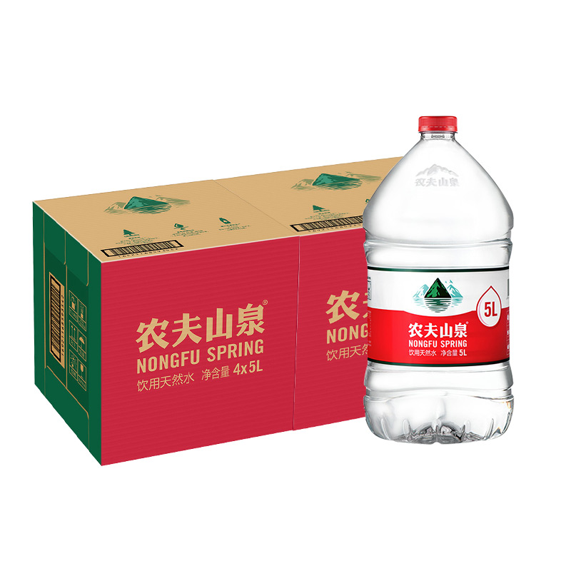 农夫山泉饮用天然水5L*4/箱