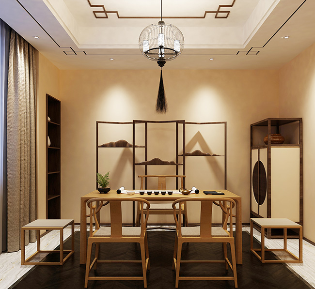 龙岩中式餐厅吊顶