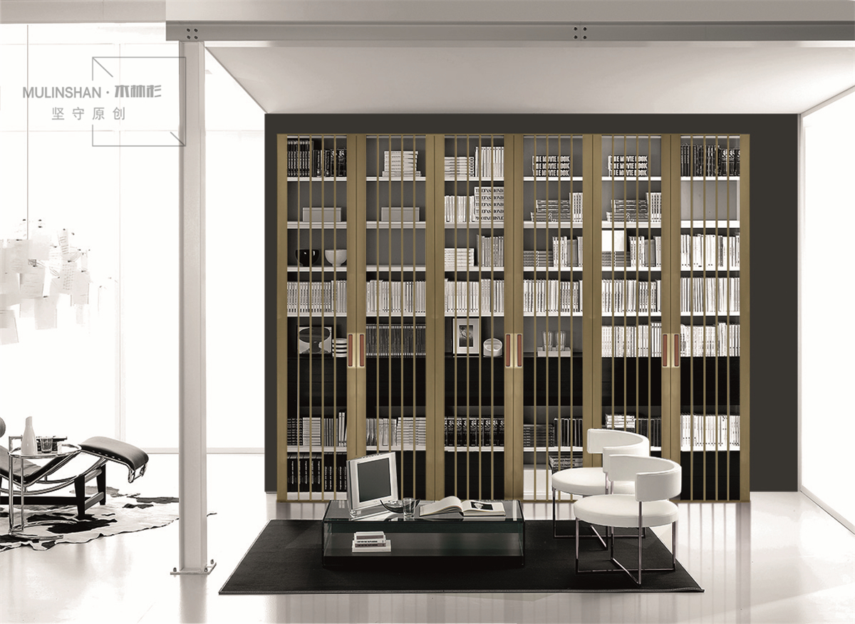 龙岩简索格栅玻璃门