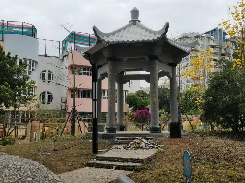 泉州花岗岩石头凉亭