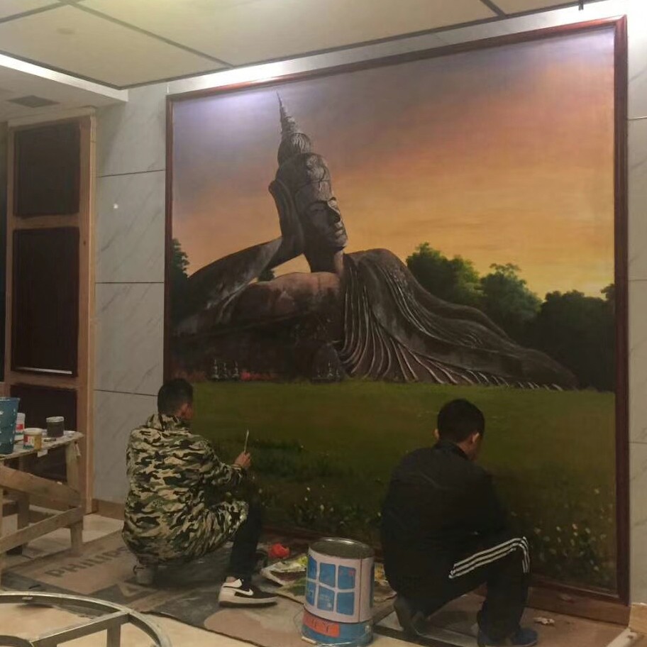 漳州酒店餐饮 休闲会所墙体彩绘