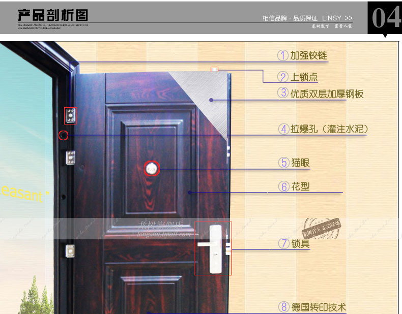 龙岩龙树 子母门批发厂家