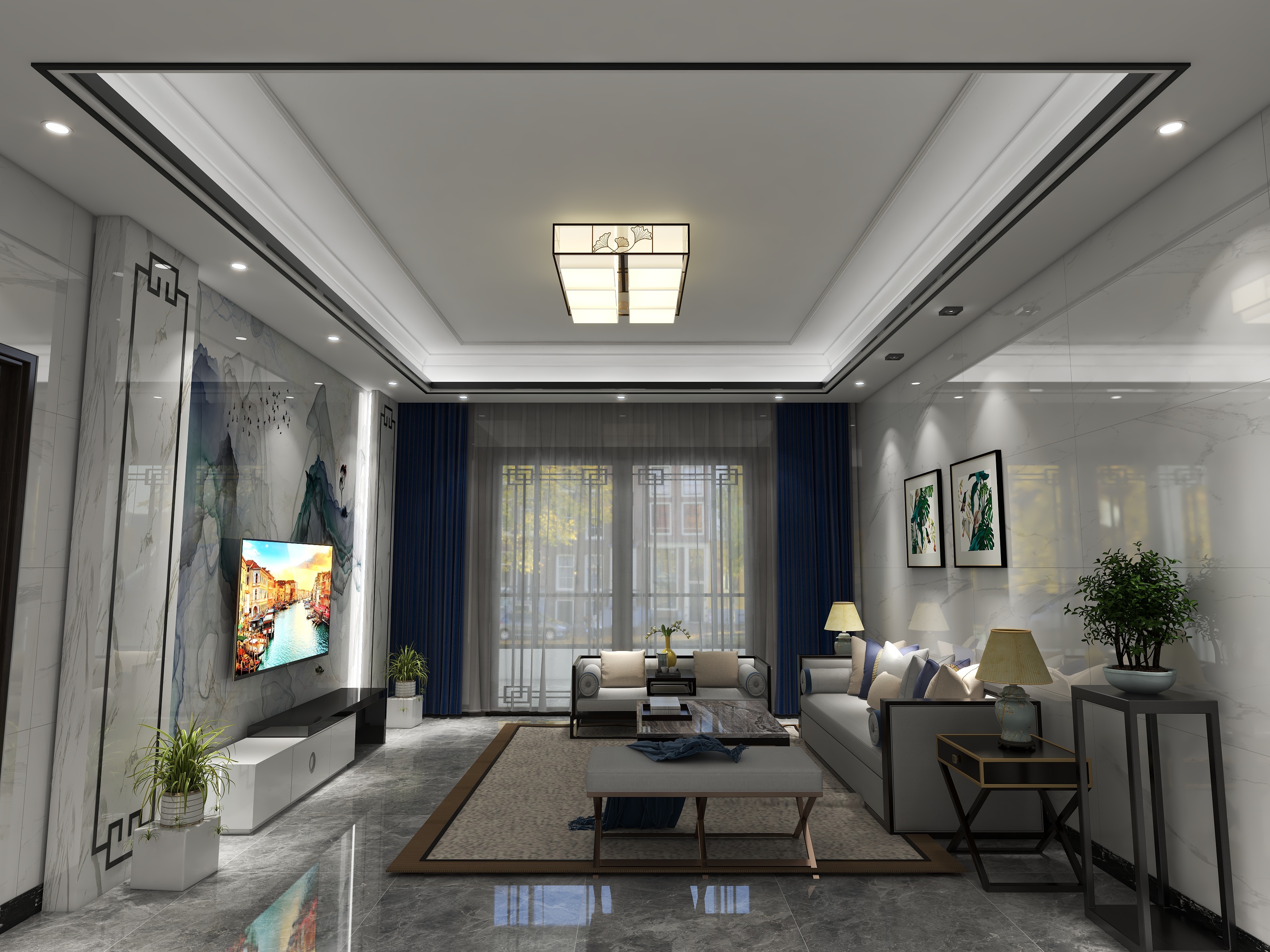 龙岩木质吊顶案例图