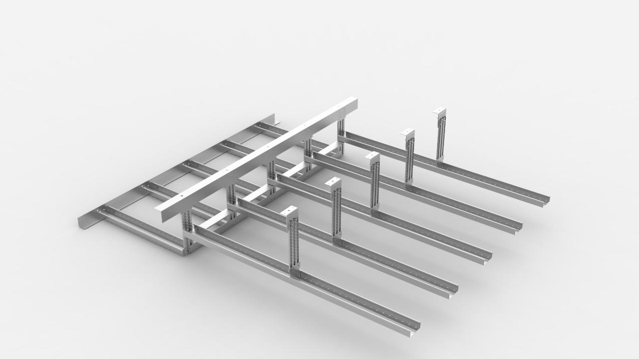 长汀中唐吊顶龙骨造型图