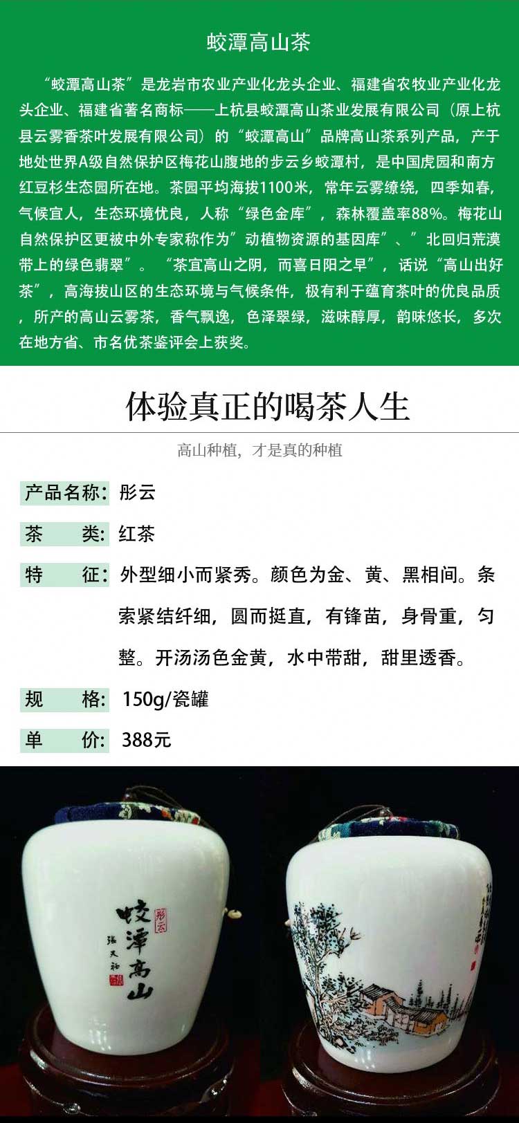 龙岩高山红茶彤云