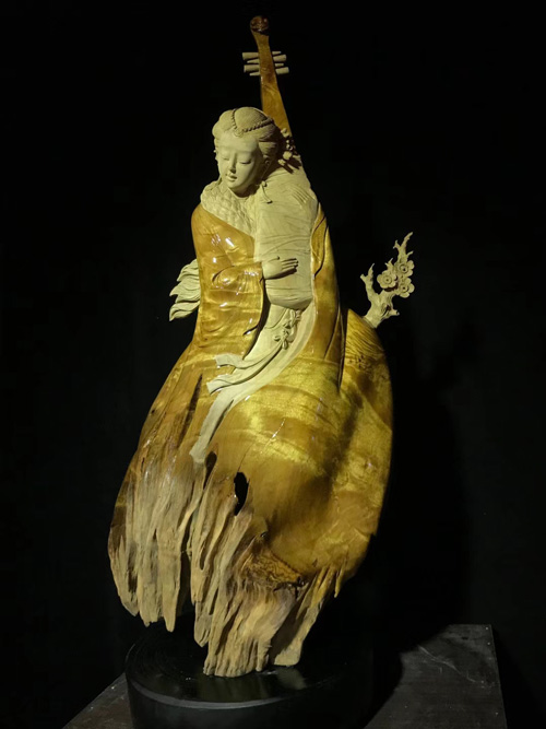 漳州韵楠贸易金丝楠木摆件展示