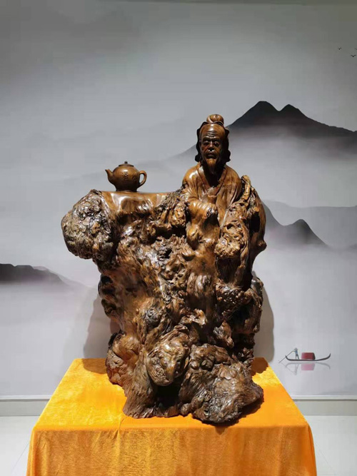 漳州韵楠贸易金丝楠木摆件展示