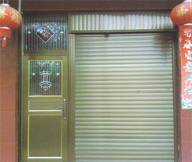 豪华型香槟色铝卷门