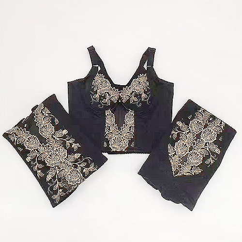 黑色印花款塑身衣