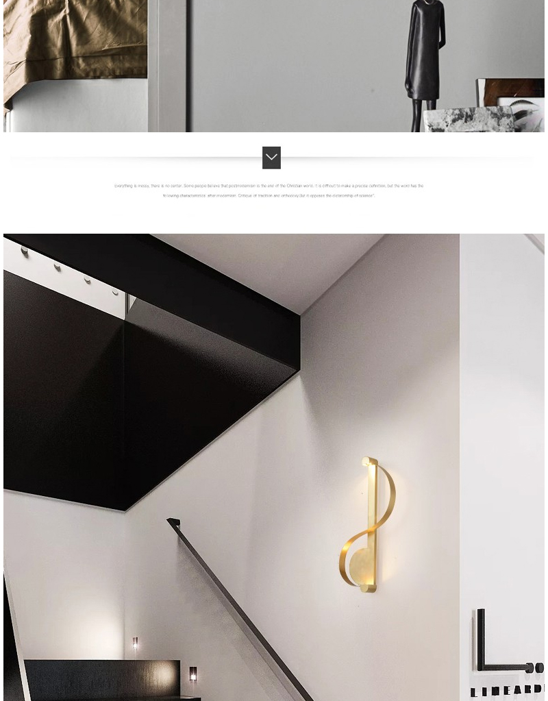 【B5532】铜+亚克力 壁灯