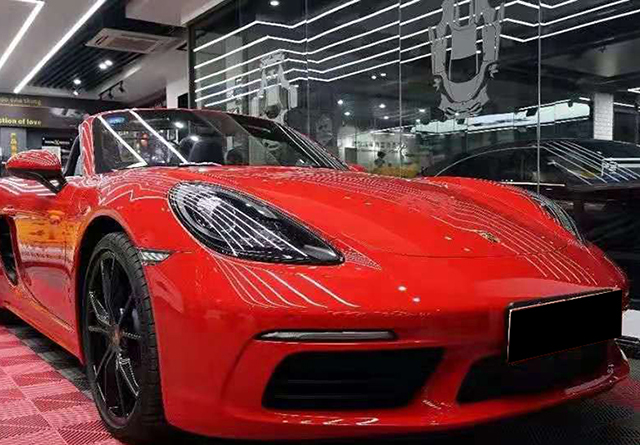 保时捷718Boxster贴漆面保护膜