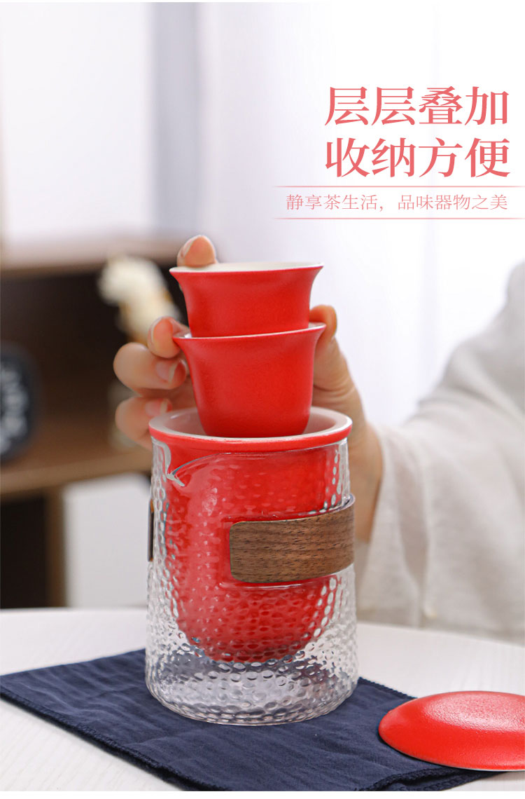 泉州鑫盛达陶瓷玻璃快客杯（霁红）