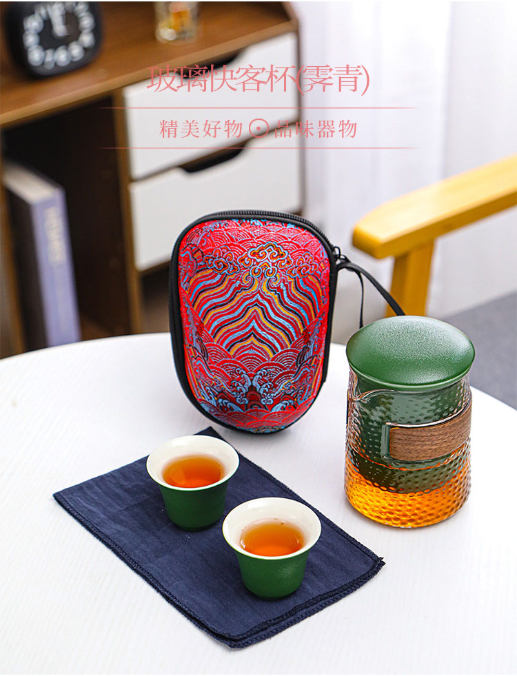 泉州鑫盛达陶瓷玻璃快客杯（霁青）