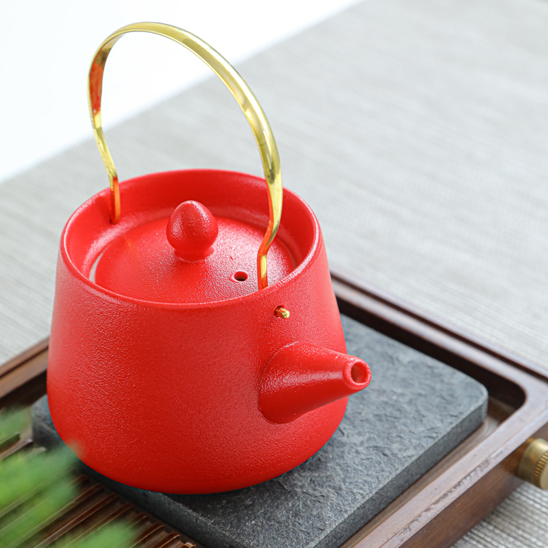 泉州鑫盛达陶瓷提梁壶（霁红）