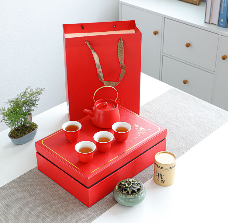 泉州鑫盛达陶瓷提梁壶（霁红）