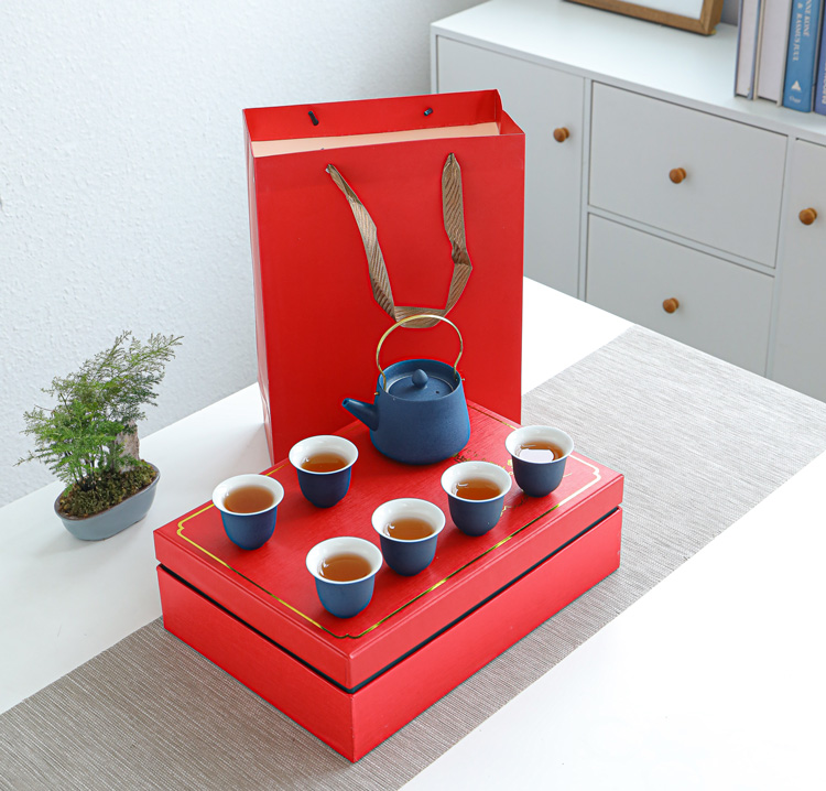 泉州鑫盛达陶瓷提梁壶（霁蓝）